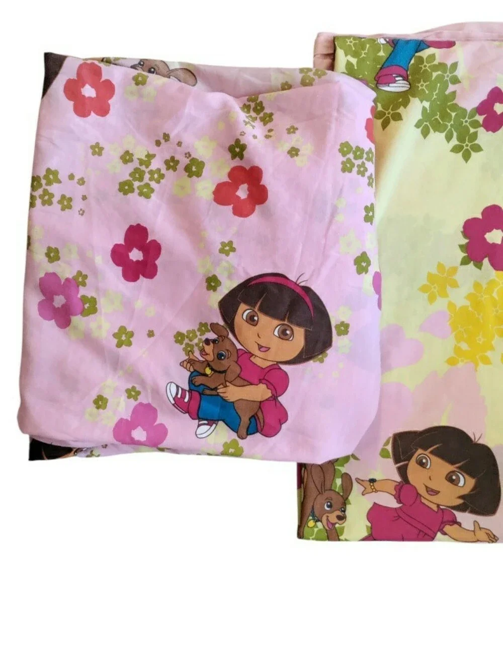 Vintage Y2K Dora The Explorer twin Sheet Set Nickelodeon Graphic Cartoon